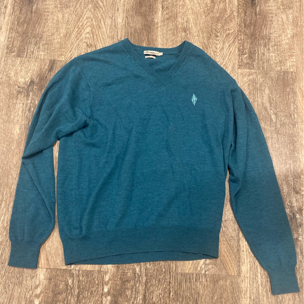 Peter Millar merino wool v neck sweater.